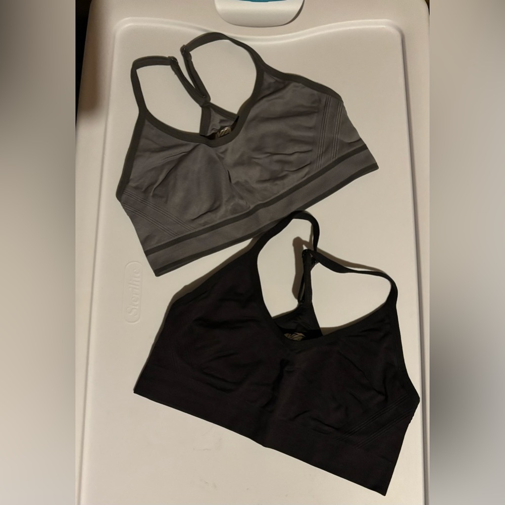 Avia Sports bras one is Black and the other Gray both size Medium